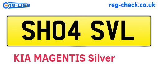 SH04SVL are the vehicle registration plates.