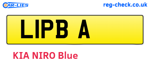 L1PBA are the vehicle registration plates.