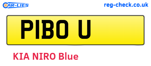 P1BOU are the vehicle registration plates.