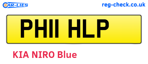 PH11HLP are the vehicle registration plates.