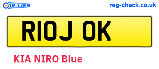 R10JOK are the vehicle registration plates.