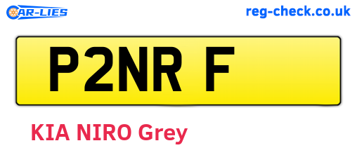 P2NRF are the vehicle registration plates.