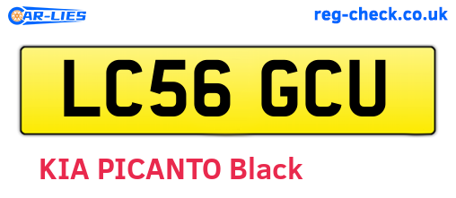 LC56GCU are the vehicle registration plates.