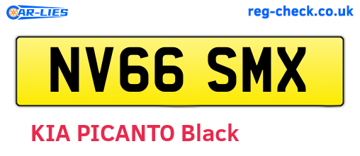 NV66SMX are the vehicle registration plates.