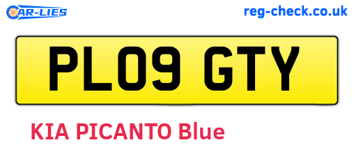 PL09GTY are the vehicle registration plates.