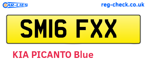 SM16FXX are the vehicle registration plates.