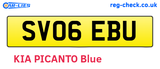 SV06EBU are the vehicle registration plates.