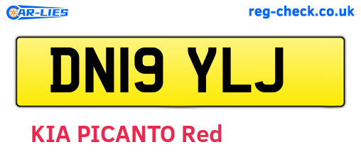 DN19YLJ are the vehicle registration plates.