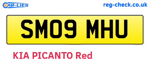 SM09MHU are the vehicle registration plates.