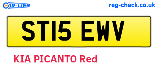ST15EWV are the vehicle registration plates.