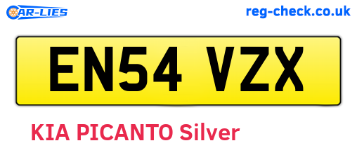 EN54VZX are the vehicle registration plates.