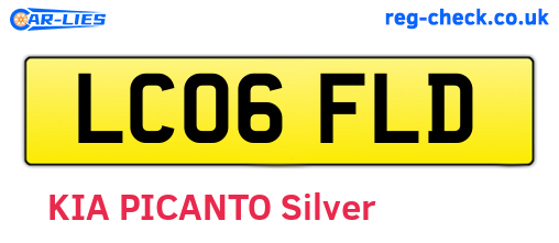 LC06FLD are the vehicle registration plates.