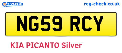 NG59RCY are the vehicle registration plates.