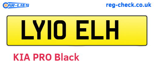 LY10ELH are the vehicle registration plates.
