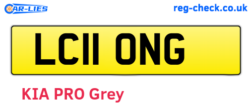 LC11ONG are the vehicle registration plates.