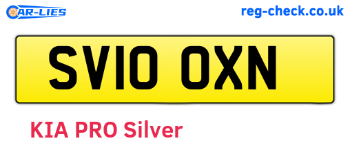SV10OXN are the vehicle registration plates.