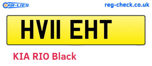 HV11EHT are the vehicle registration plates.