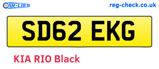 SD62EKG are the vehicle registration plates.