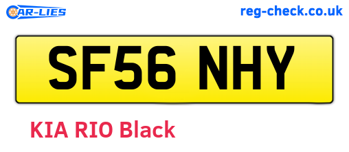 SF56NHY are the vehicle registration plates.