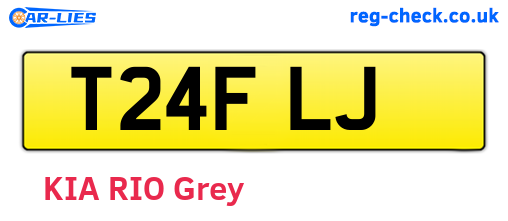 T24FLJ are the vehicle registration plates.