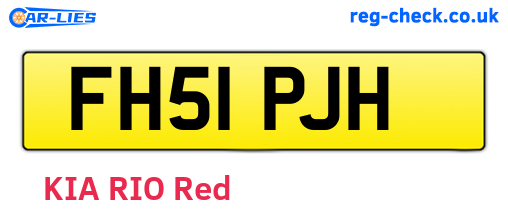 FH51PJH are the vehicle registration plates.