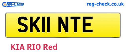 SK11NTE are the vehicle registration plates.