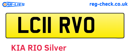 LC11RVO are the vehicle registration plates.