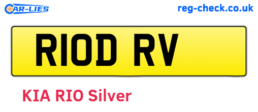 R10DRV are the vehicle registration plates.