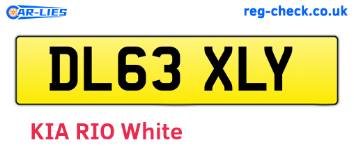 DL63XLY are the vehicle registration plates.