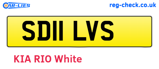 SD11LVS are the vehicle registration plates.
