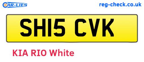 SH15CVK are the vehicle registration plates.