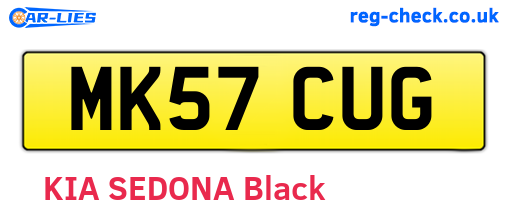 MK57CUG are the vehicle registration plates.