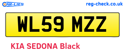WL59MZZ are the vehicle registration plates.