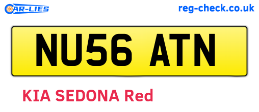NU56ATN are the vehicle registration plates.
