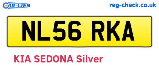 NL56RKA are the vehicle registration plates.