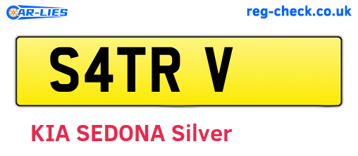 S4TRV are the vehicle registration plates.