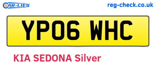 YP06WHC are the vehicle registration plates.