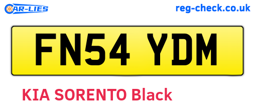 FN54YDM are the vehicle registration plates.