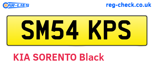 SM54KPS are the vehicle registration plates.