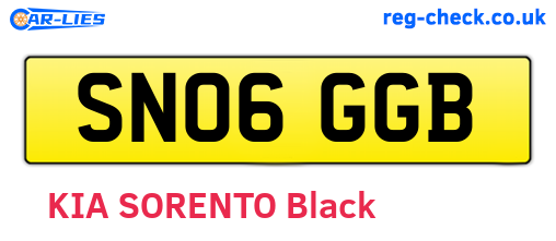 SN06GGB are the vehicle registration plates.