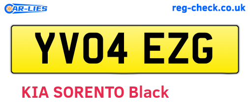 YV04EZG are the vehicle registration plates.