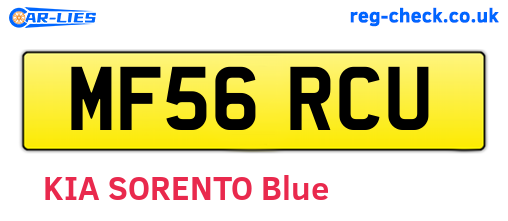 MF56RCU are the vehicle registration plates.