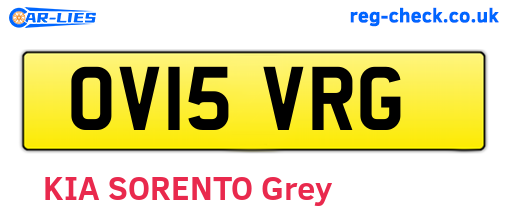 OV15VRG are the vehicle registration plates.