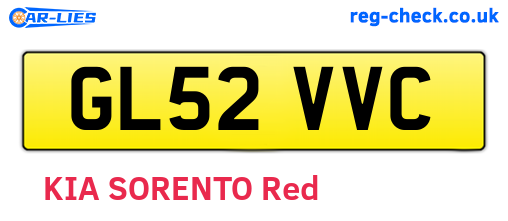 GL52VVC are the vehicle registration plates.