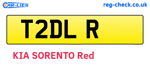 T2DLR are the vehicle registration plates.