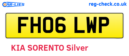 FH06LWP are the vehicle registration plates.