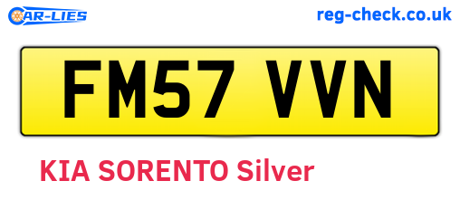 FM57VVN are the vehicle registration plates.