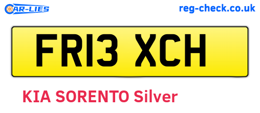 FR13XCH are the vehicle registration plates.