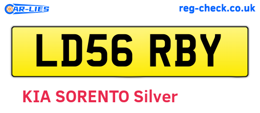 LD56RBY are the vehicle registration plates.
