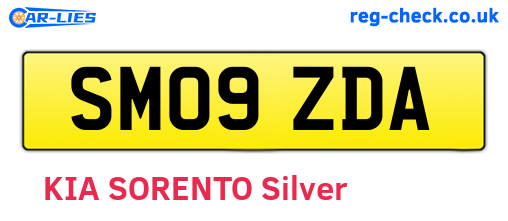SM09ZDA are the vehicle registration plates.